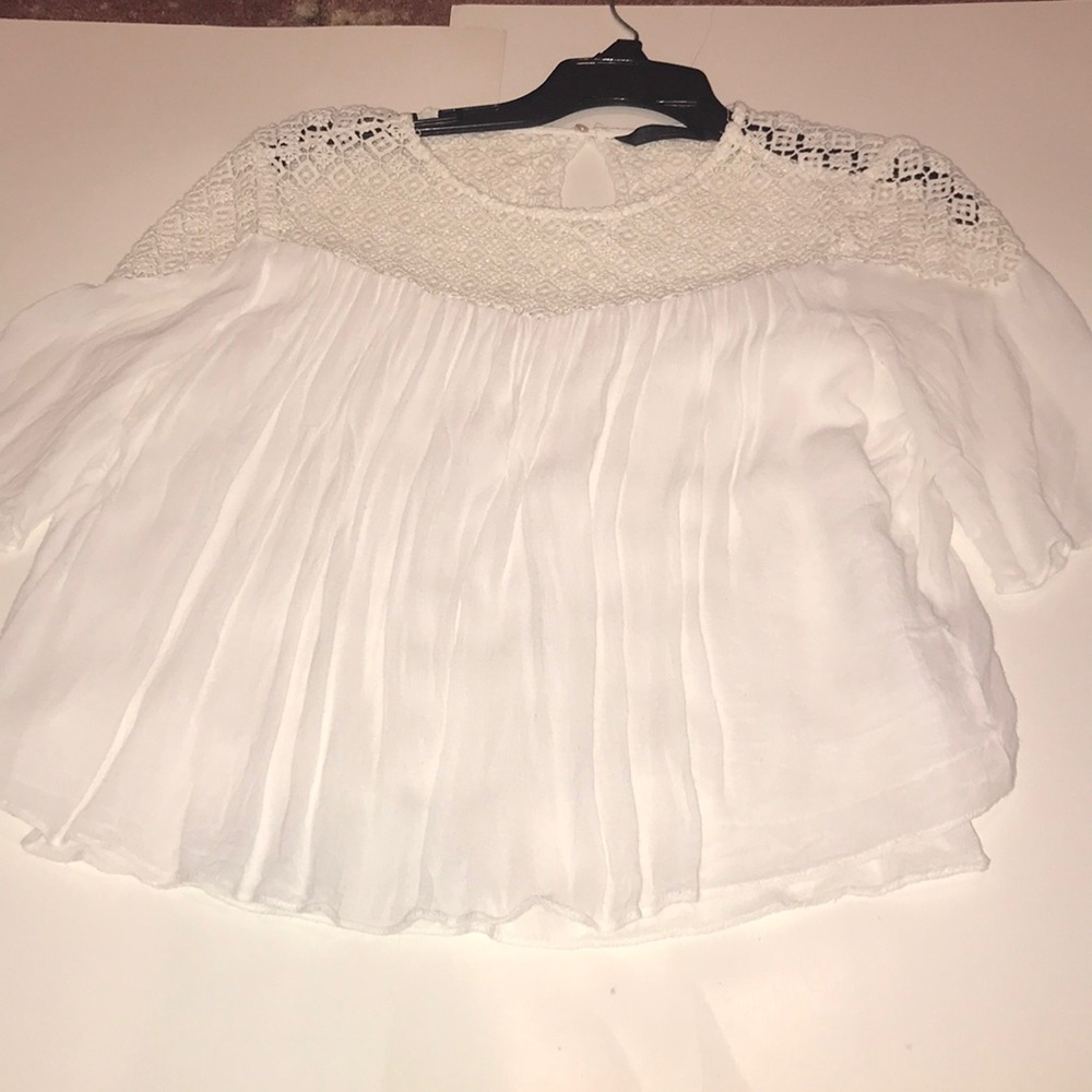 Three Quarter Sleeve High Neck Blouse